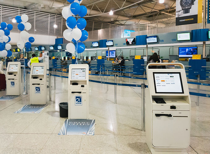 HJL en vedette Installation de kiosque à l'aéroport